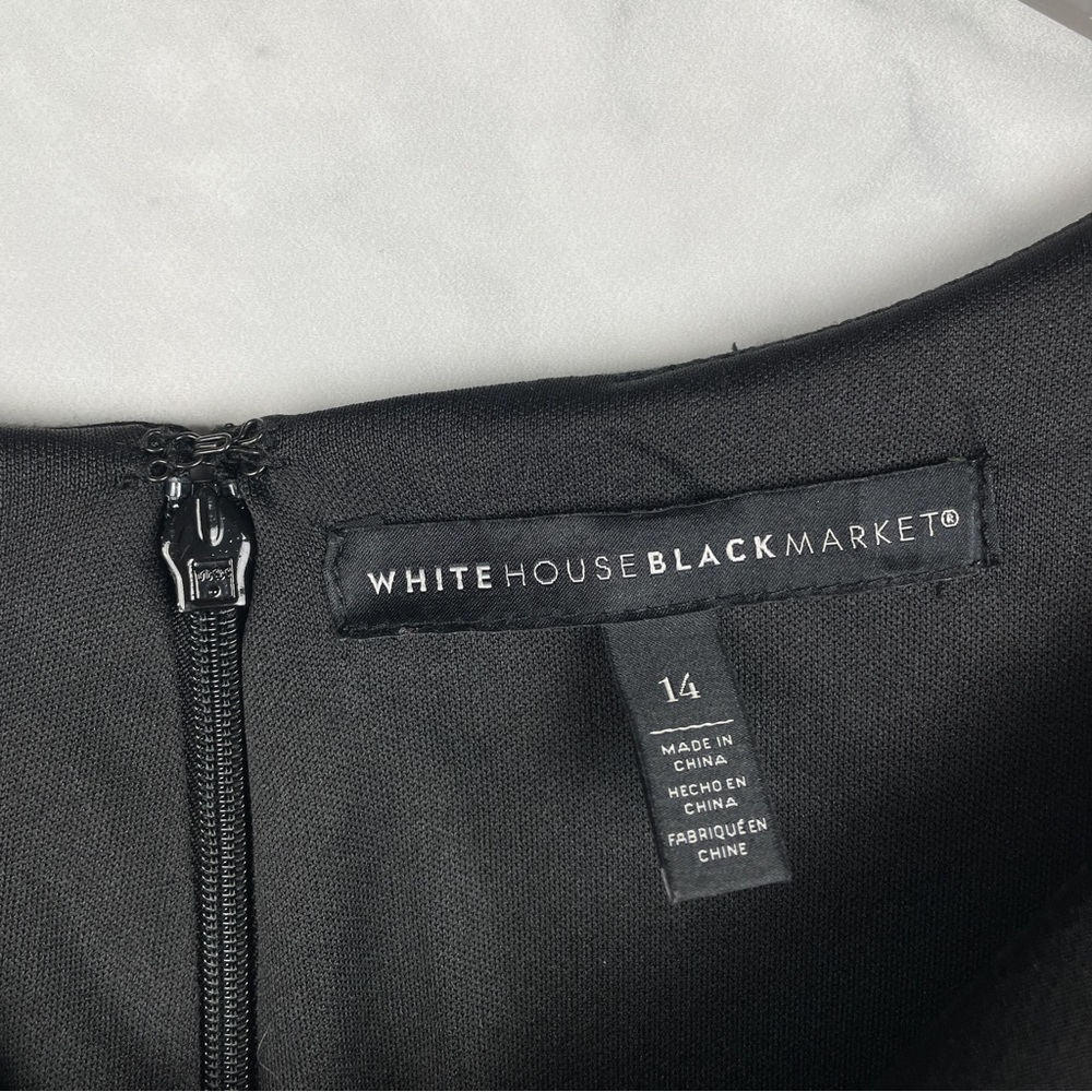 White House Black Market Body Perfecting Split Sleeve Knee Length Sheath Dress - Picture 8 of 9